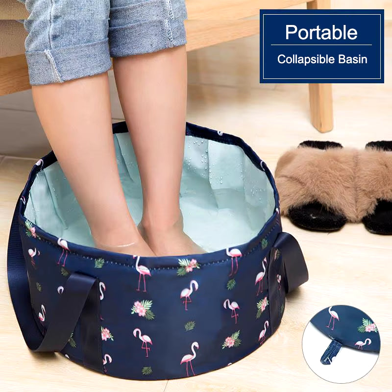 Portable Foldable Basin Travel Camping Wash Tub Fishing Bucket Outdoor Washing Bag Water Footbath Basin Sink Wash Clothes Basket