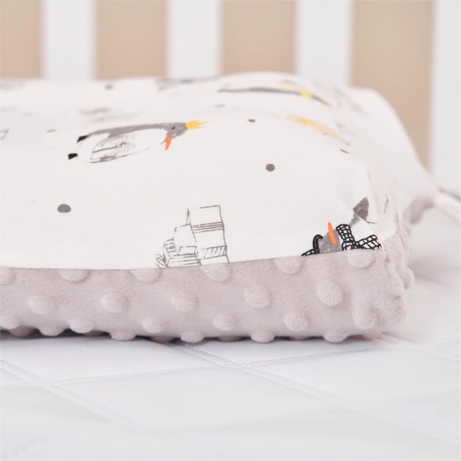 Toddler Pillow for Sleeping with Cotton Pillowcase,Small Organic Pillows for Travel,Kids Bed Pillows for Boys&Girls