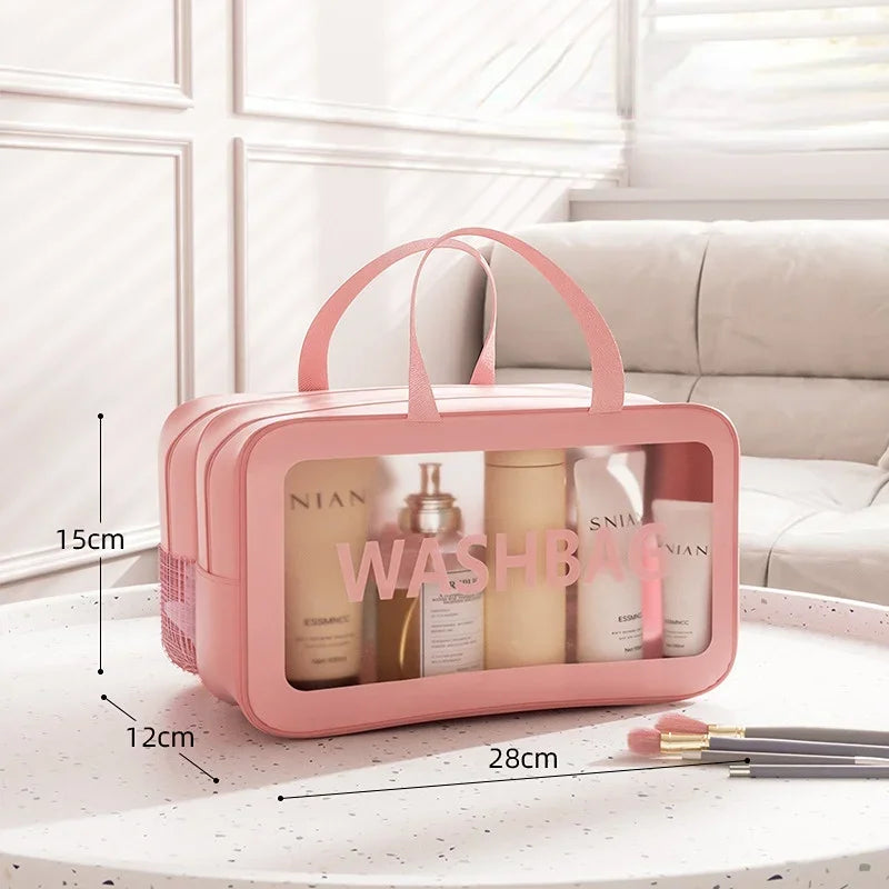 Dry Wet Separation Cosmetic Bag Women'S Large Capacity Portable Cosmetics Storage Wash Bag Travel Bag