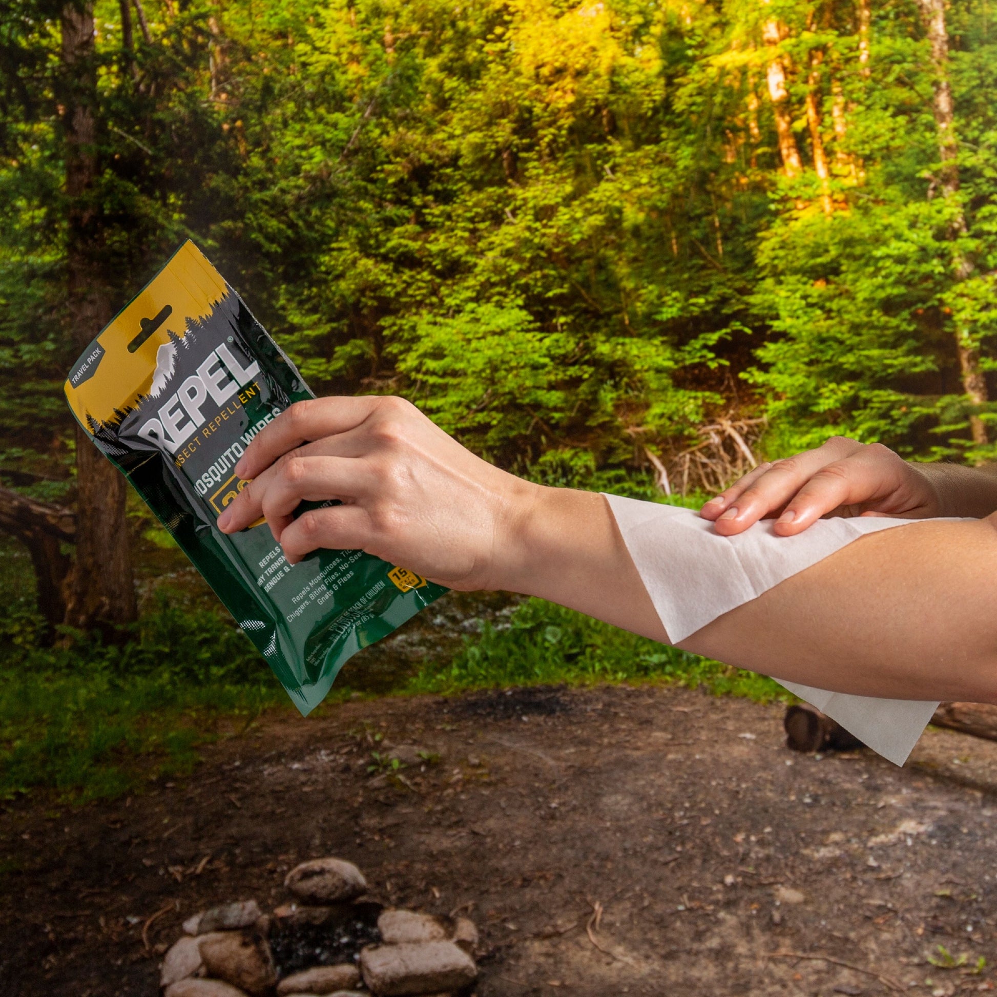 Insect lent Mosquito Wipes 30% DEET, 15 Count