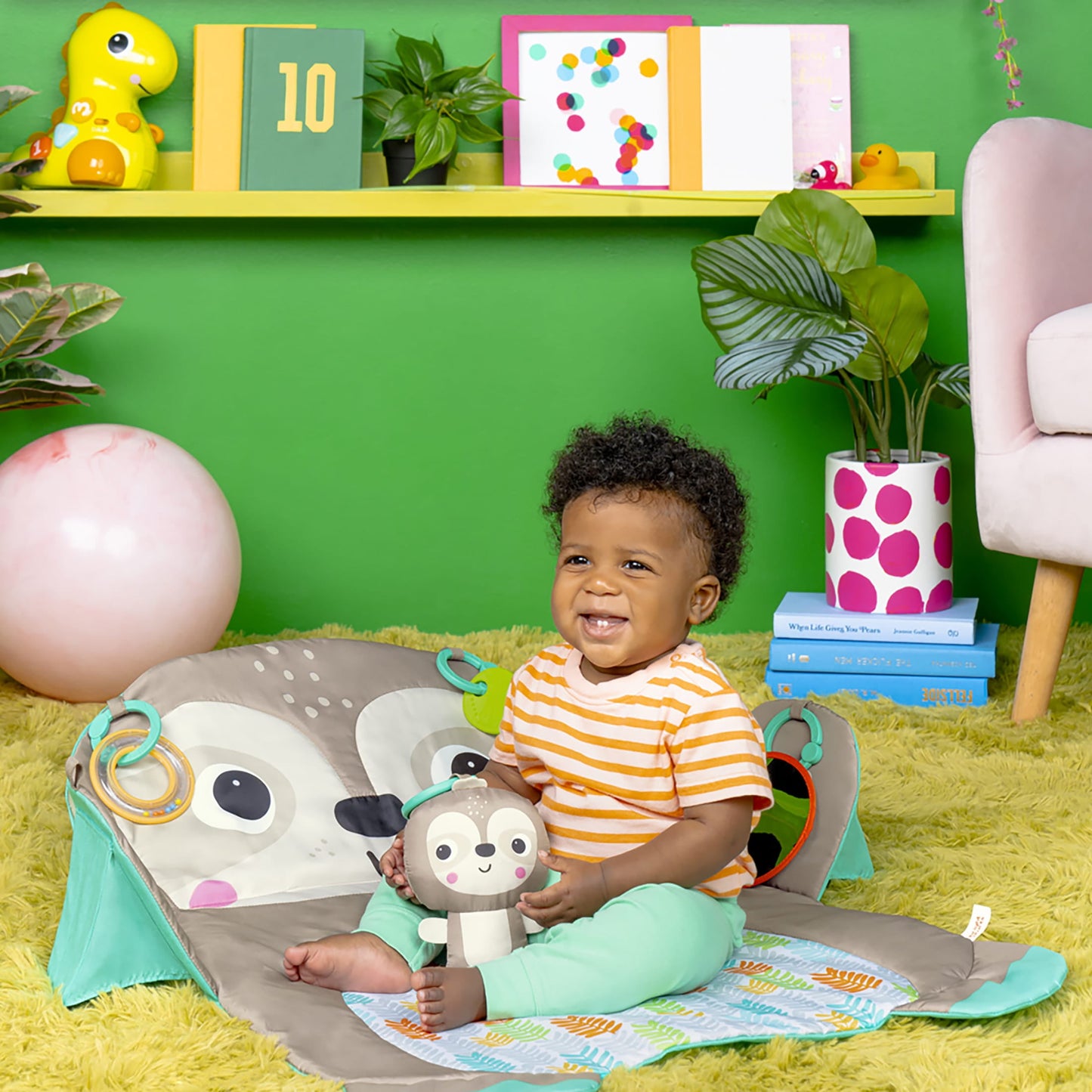 Tummy Time Prop & Play Sloth