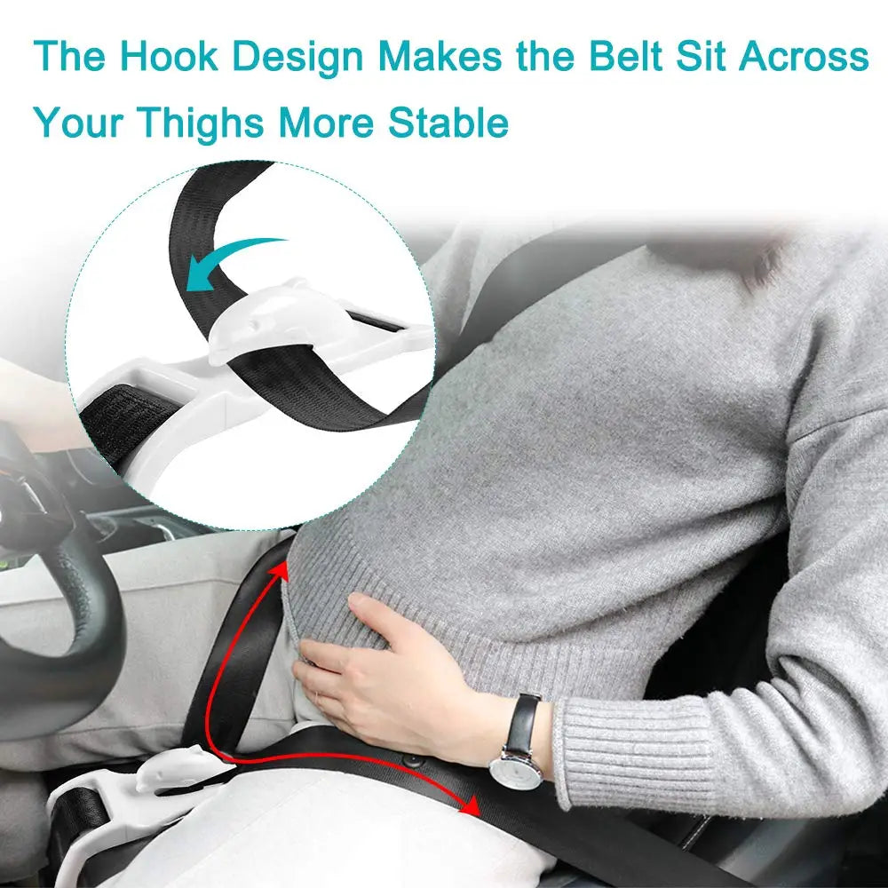 Pregnant Woman Driving Safe Belt Maternity Seat Belt for Protecting Unborn Baby Comfort and Safety for Maternity Moms Belly