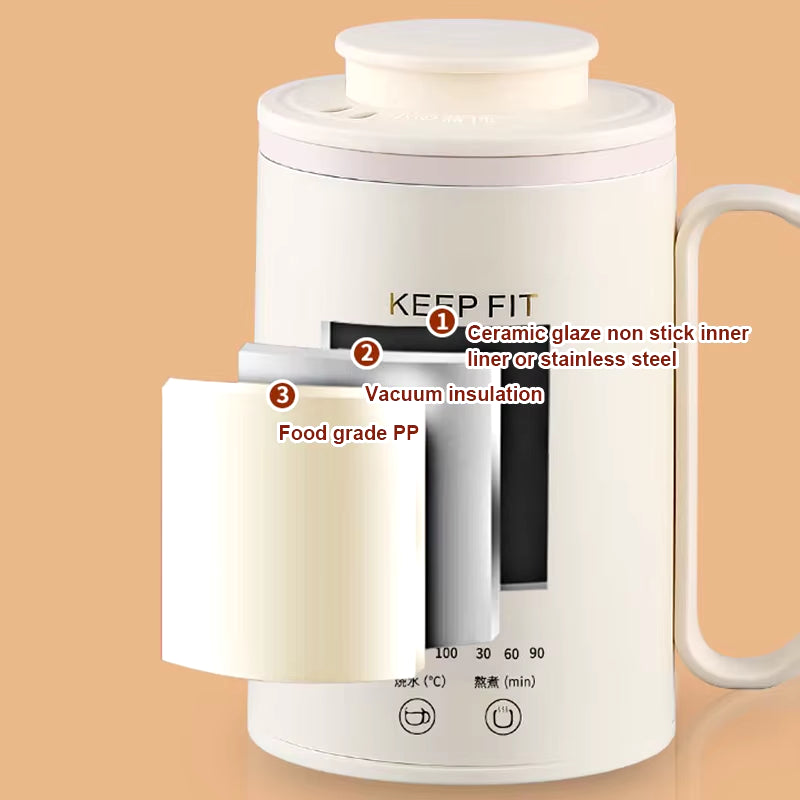 Portable Mini Stew Cup Electric Kettle Hot Water Thermal Heating Boiler Pot Travel Milk Heater Teapot Soup Porridge Slow Cooker