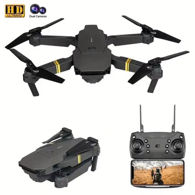 E58 Mini RC Drone with Camera HD Wifi Fpv Photography Foldable Quadcopter Fixed Height Professional Drones Gifts Toys for Boys