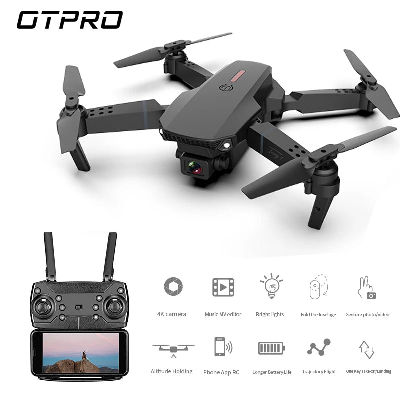 PRO 15 Fold FPV Mini Drone Quadcopter with Camera Dron Professional 4K Drone Height Hd Drone 4K Dual Camera Drones Toy