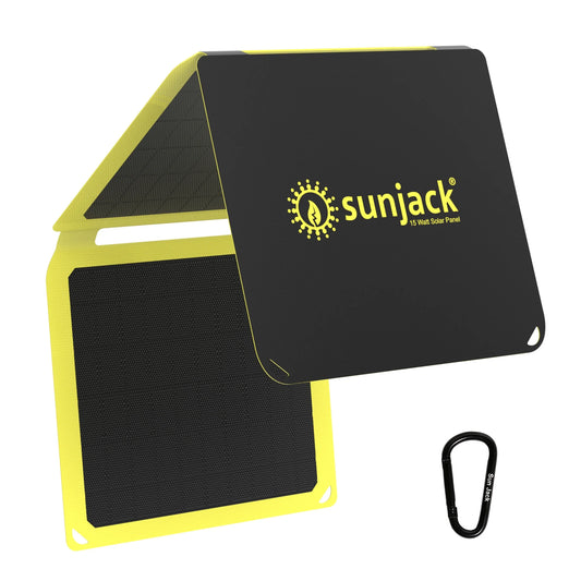 15W Portable Solar Panel Charger Kit - USB-A & USB-C for Power Banks, Phones, and More