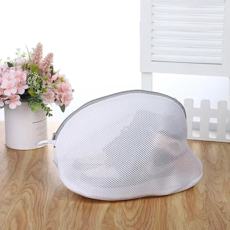 Mesh Laundry Bag Washing Machine Shoes Bag with Zips Travel Shoe Storage Bags Protective Clothes Storage Box Organizer Bags