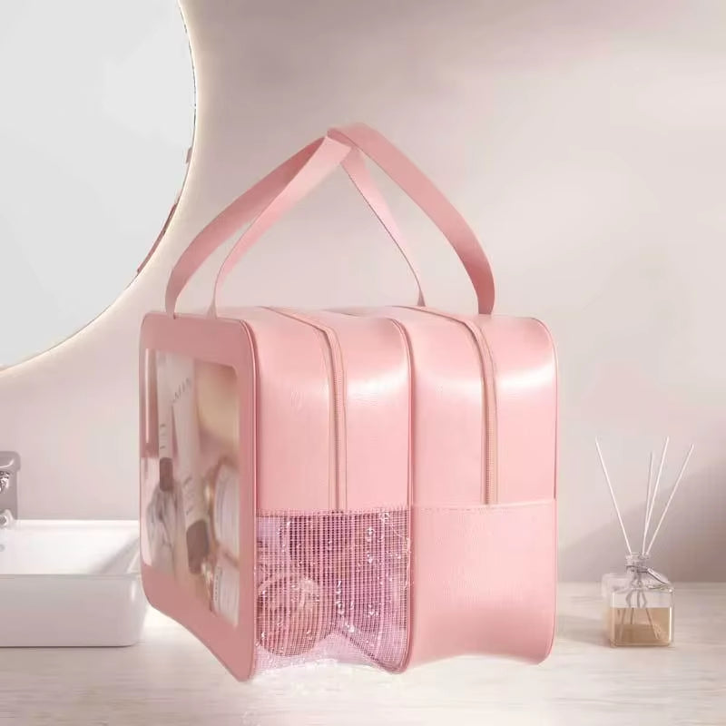 Dry Wet Separation Cosmetic Bag Women'S Large Capacity Portable Cosmetics Storage Wash Bag Travel Bag