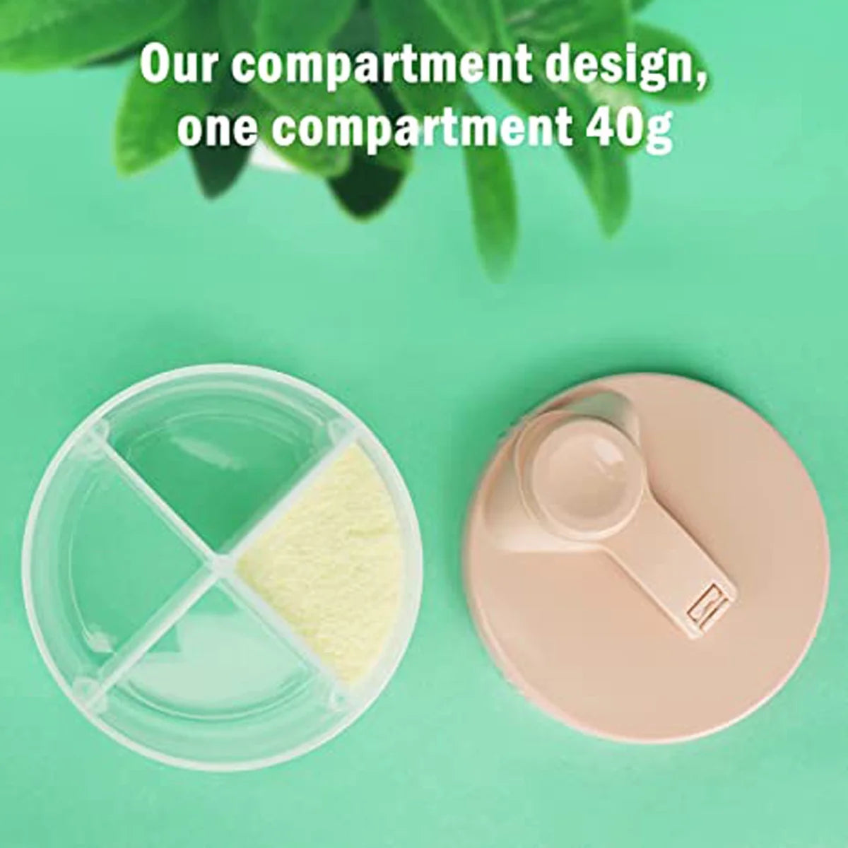 2PCS Baby Formula Storage Portable Milk Powder Dispenser