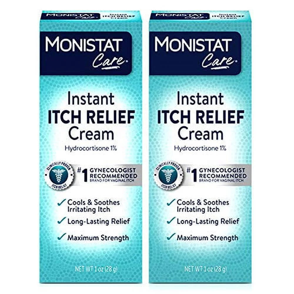 Care Maximum Strength Instant Itch Relief Cream, 1 Oz, 2 Pack