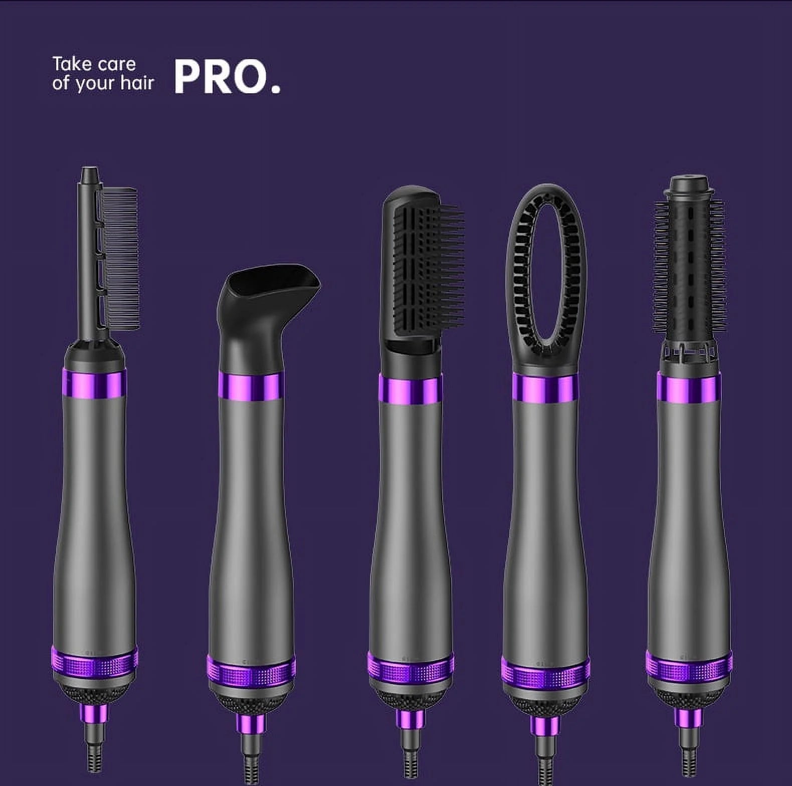 Hair Dryer Brush, Hair Curling Iron Brush with Ionic Hair Straightener Comb Curly Dryer Brush, Dry锛孒Ot Air Brush