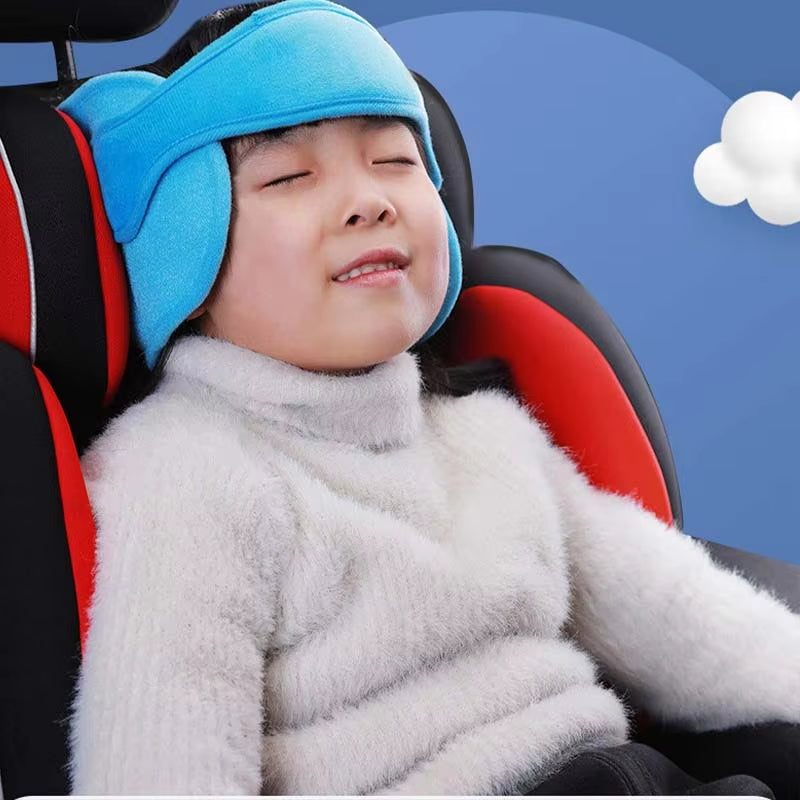 Child Safety Car Seat Head Fixing Belt Baby Aid Head Sleep Protector Pillows Travel Head Kids Neck Holder Positioners