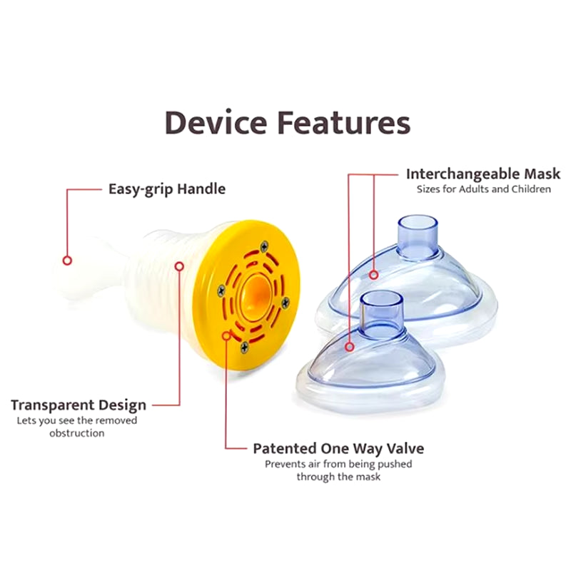 Pulmonary Capacity Breathing Trainer Suffocation Emergency Rescue Breathing Mask