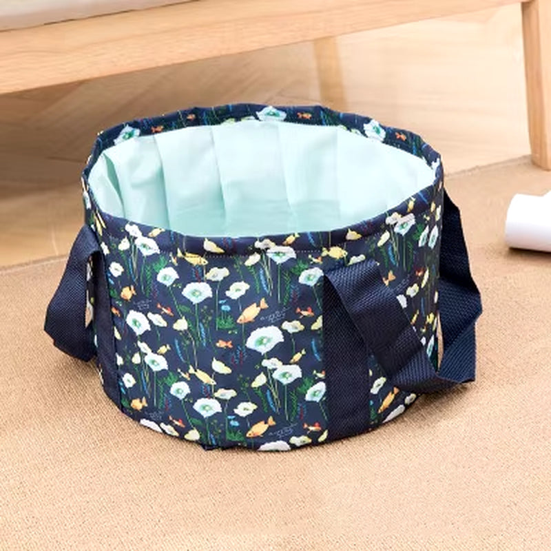 Portable Foldable Basin Travel Camping Wash Tub Fishing Bucket Outdoor Washing Bag Water Footbath Basin Sink Wash Clothes Basket