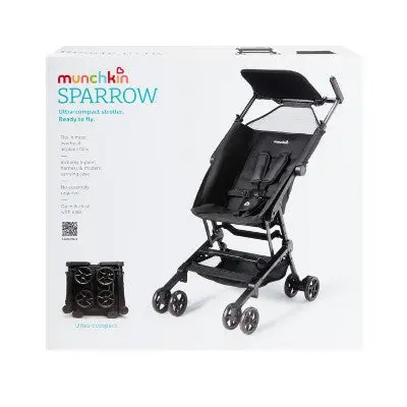 Munchkin Sparrow Ultra Compact Travel Stroller - Black