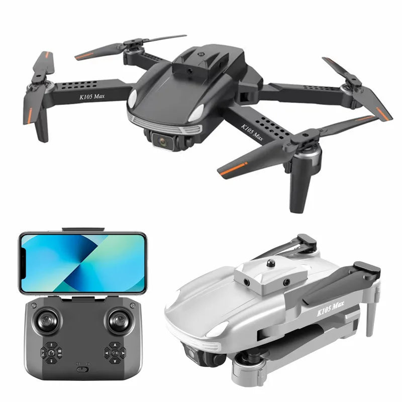 Newest K105 MAX Drones with 4K Hd Camera Mini Dron Obstacle Avoidance Professional Quadcopter Toy for Child Adult