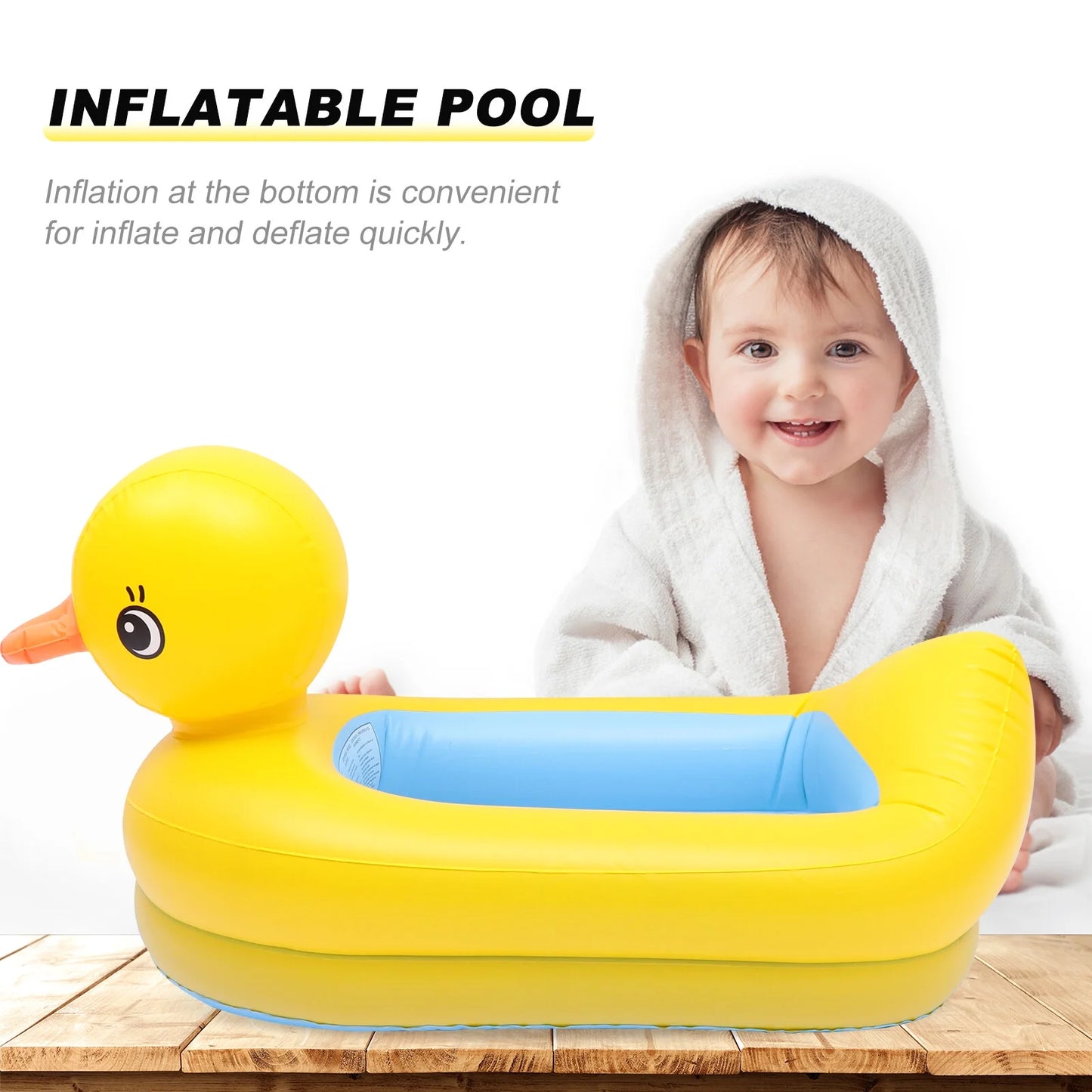 Portable Infant Toddler Bathtub Pool for Summer Swim