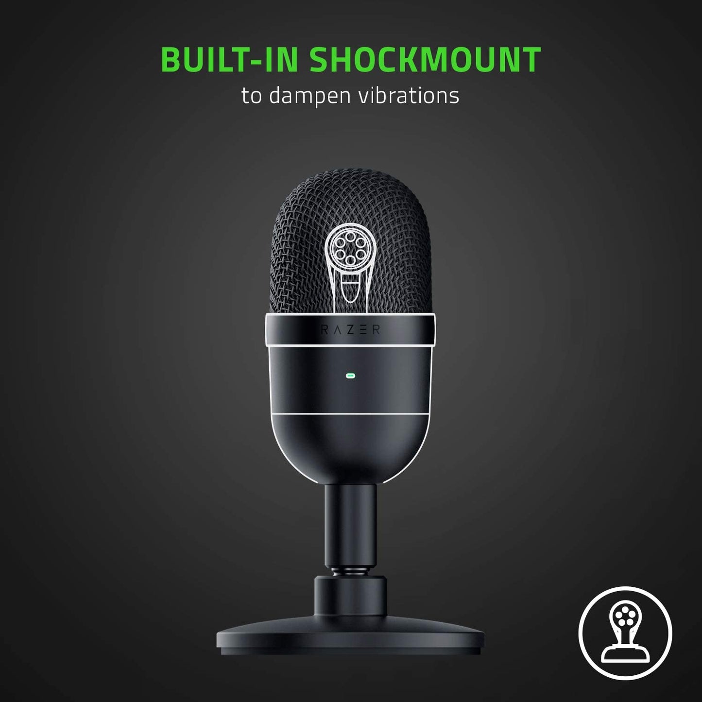 "Seiren Mini USB Condenser Microphone: Professional Quality for Streaming & Gaming on PC"