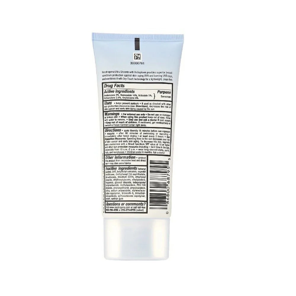 Ultra Sheer Dry-Touch Sunscreen SPF 45, 3 Oz