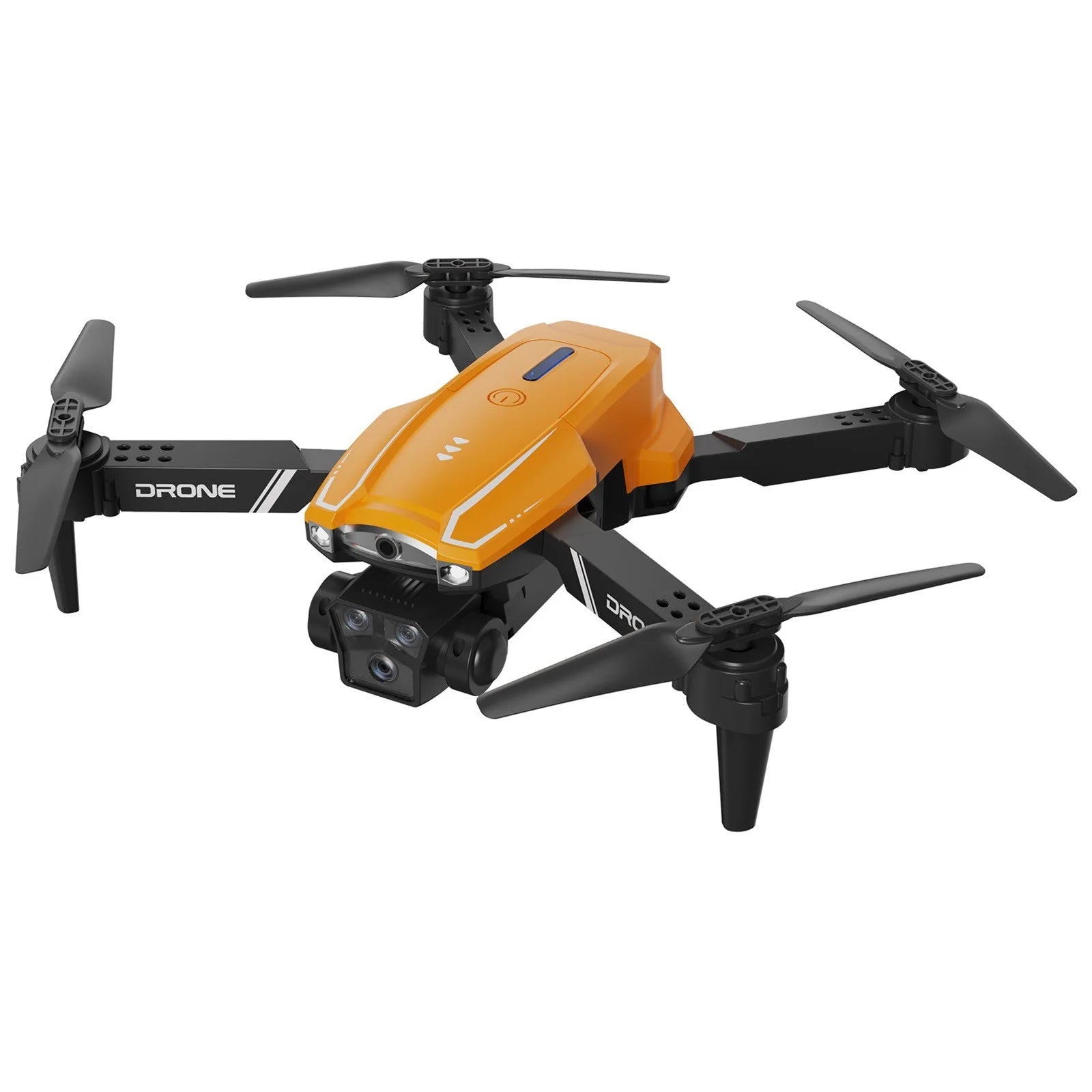 Drone with Camera Fpv Drone with 1080P Camera 2.4G Wifi Fpv Rc Quadcopter with Headless Mode Follow Me Altitude Hold Toys Gifts for Kids Adults Orange