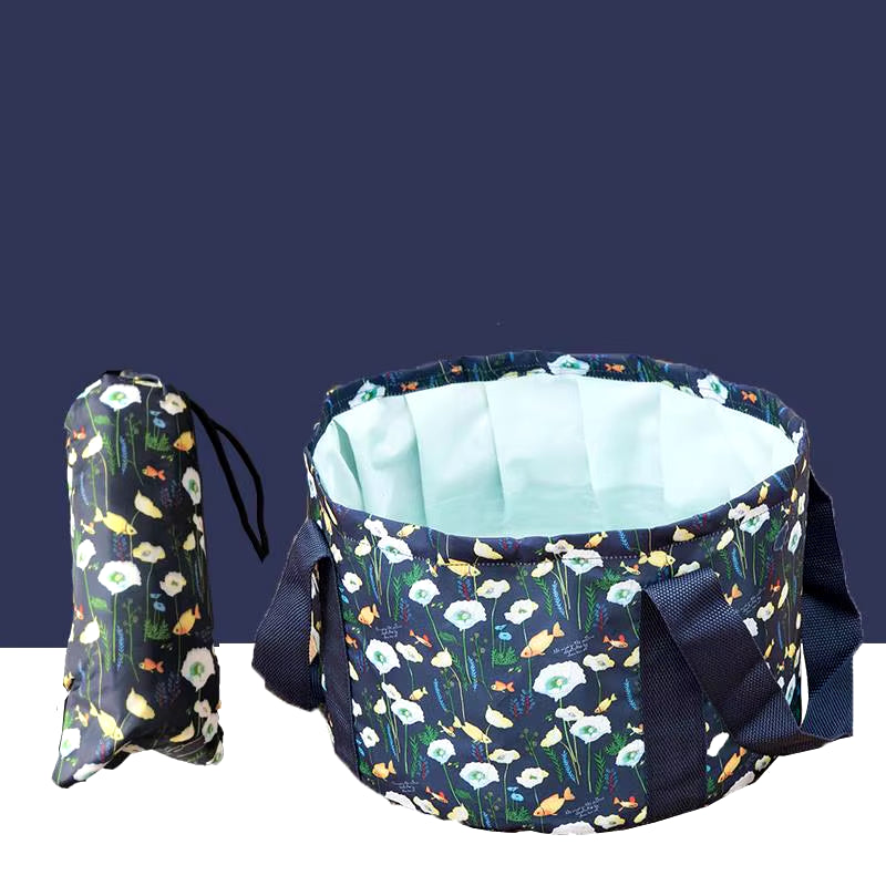 Portable Foldable Basin Travel Camping Wash Tub Fishing Bucket Outdoor Washing Bag Water Footbath Basin Sink Wash Clothes Basket