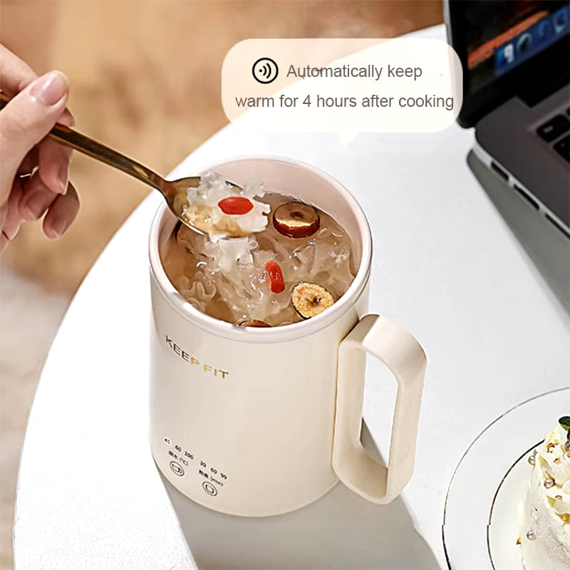 Portable Mini Stew Cup Electric Kettle Hot Water Thermal Heating Boiler Pot Travel Milk Heater Teapot Soup Porridge Slow Cooker