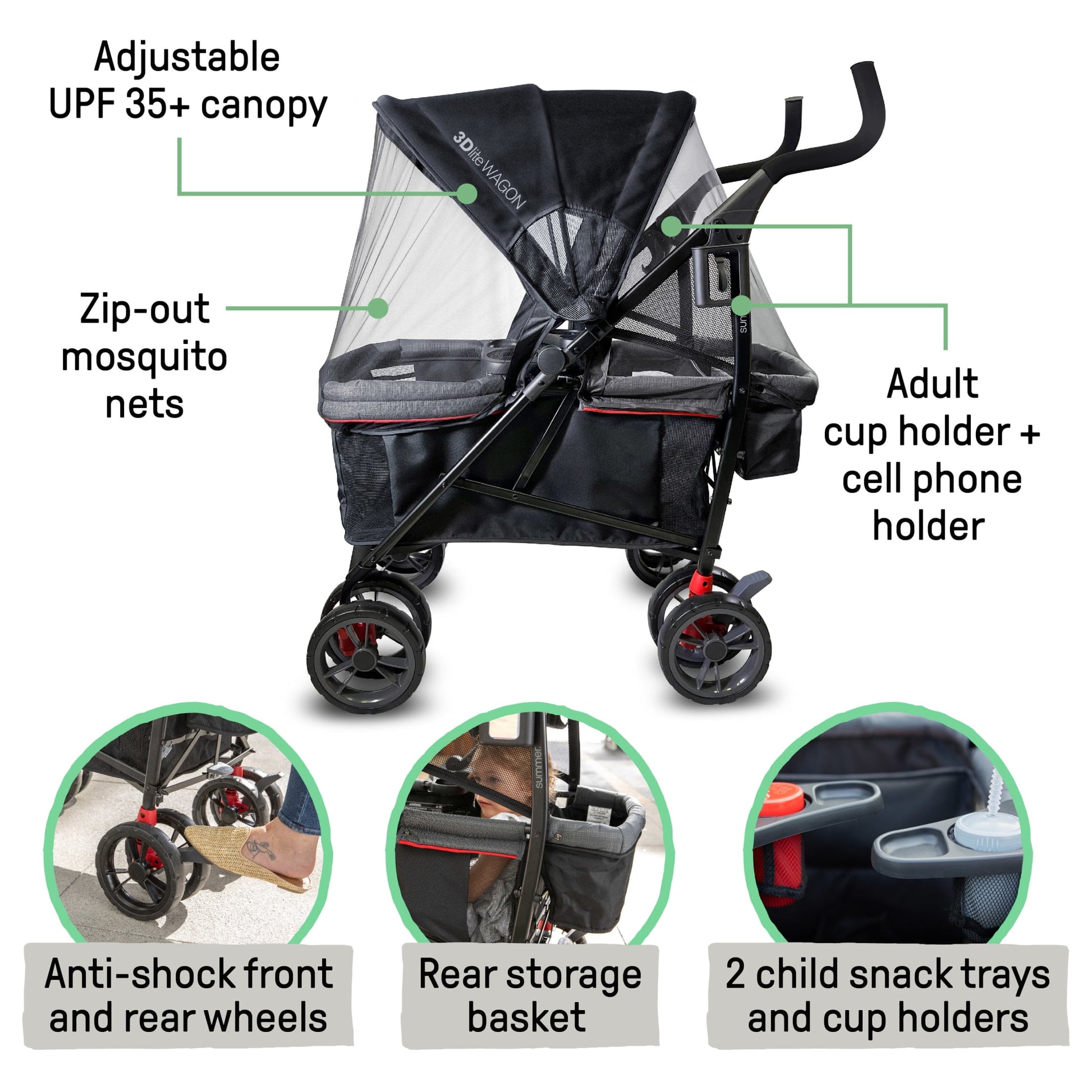 Summer by  3Dlite Wagon Convenience Stroller