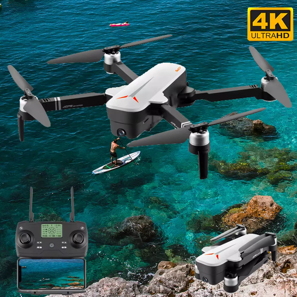 Profession Dron 4K Profesion Drones with Camera Self Stabilization 5G Wifi FPV Brushless Wif GPS Optical Flow RC Quadcopters