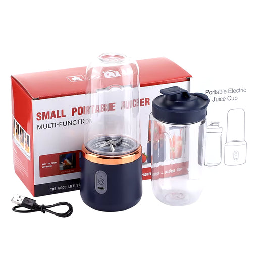 6 Blades Electric Juicer Cup 2 Cups for Travel Portable Juicer Mixer Usb Charge Fresh Fruit Juice Personal Blender Smoothie