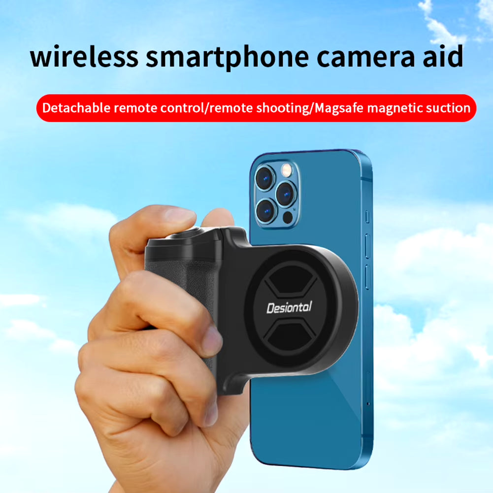 Magnetic Selfie Phone Tripod Mount Anti-Shake Bluetooth-Compatible Selfie Stablizer Camera Handle for Iphone All Phones Shooting