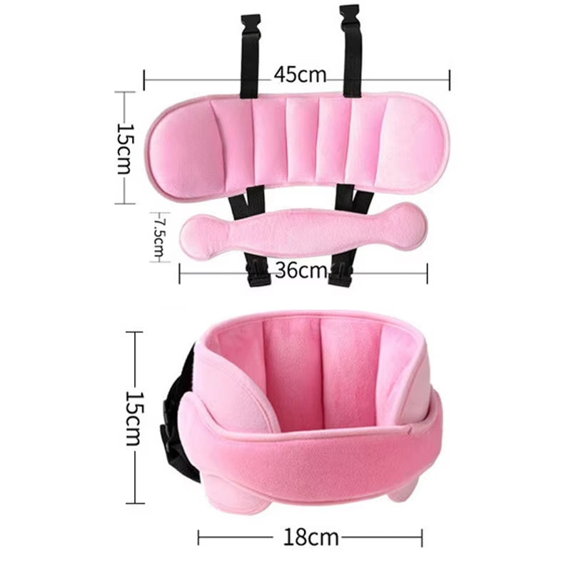 Child Safety Car Seat Head Fixing Belt Baby Aid Head Sleep Protector Pillows Travel Head Kids Neck Holder Positioners