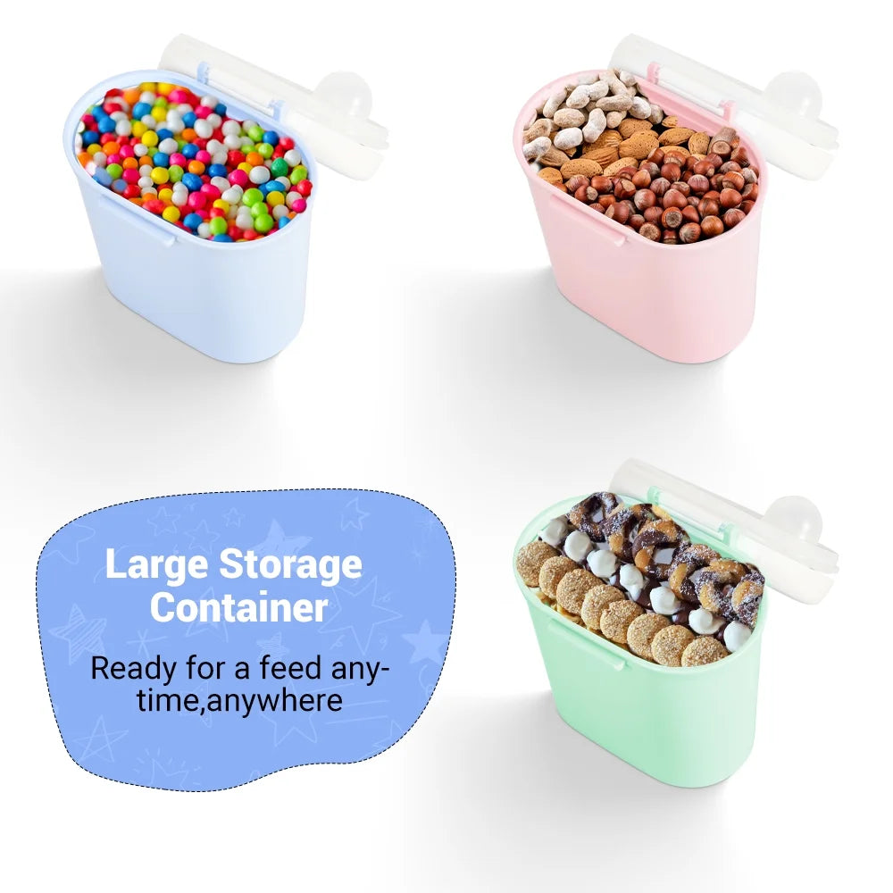 Formula Dispenser with Scoop Milk Powder Formula Containers for Travel Baby Food Storage and Snack Cup for Outdoor Activities