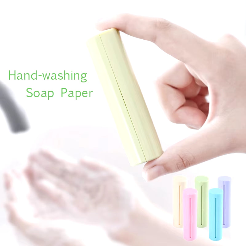 New Hand Wash Paper Soap Pull Type Soap Roll Flakes Travel Portable Scented Slice Bath Skin Care Soap