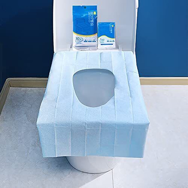 20 Pcs Extra Large 23.6 Inch X 15.8 Inch Blue Disposable Toilet Seat Covers Indi